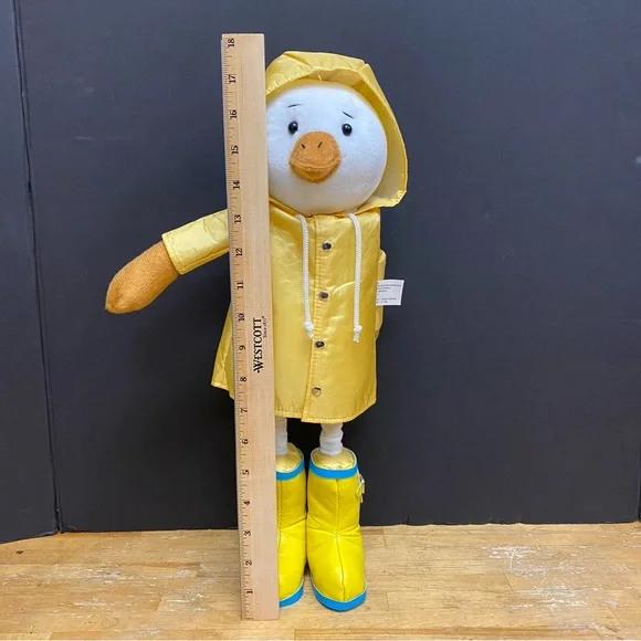 DEBI LILLY Standing Duck In Yellow Raincoat and Boots Decorative - Floral 18” - Picture 6 of 9